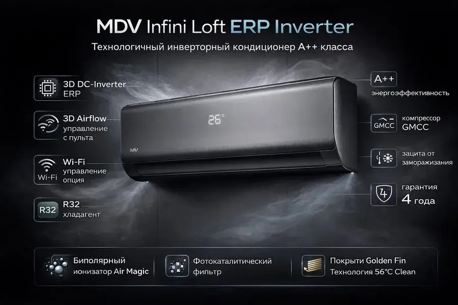 Кондиционер MDV Infini Loft ERP Inverter